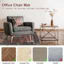 Anidaroel 46"x72" Large Chair Mat for Hardwood Floor/Tile Floor, Desk Chair Mat for Hard Floors, Under Desk Rug Protector for Rolling Chair, Low Pile Carpet Floor Mat for Home Office