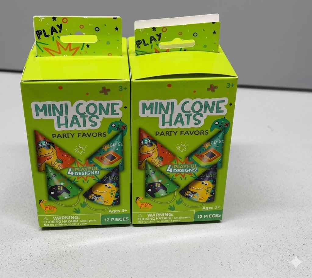 Anker Play Two Packs Of 12 Each Mini Cone Party Favor Hats 2 Packs 