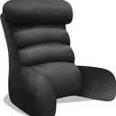 Back Pillow for Bed Sitting UpXL,Reading Pillow with Arms,Bed Pillows, for Reading/Working/Watching TV/Playing Games/Relaxing (Black)