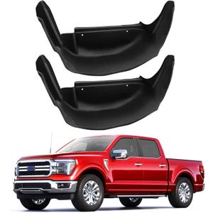 Rear Wheel Well Guards Compatible with Ford F150(Not for Raptor) 2025 2024 2023 2022 2021,2 PCS Rear Wheel Well Liners Tire Protector for 2025 F150 Accessories,Fenders No Drilling Required