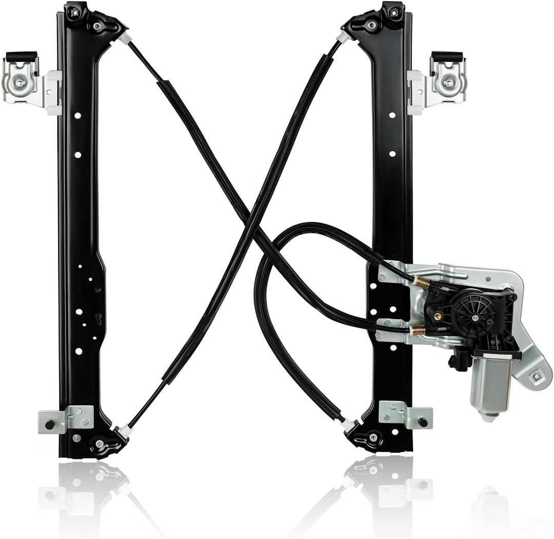Rear Left Driver Side Power Window Regulator Assembly W/Motor Compatible for Silverado Suburban Avalanche 1500 2500 3500 00-06 Cadillac Escalade 02-06 GMC Yukon XL Sierra 741-578