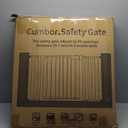 Cumbor 29.7-54.2" Wide Baby Gate for Stairs, Mom's Choice Awards Winner-Self Closing Dog Gate Indoor for Doorways, No Drilling Pressure Mounted Pet Gates for Kids, Easy Walk Through Safety Gate, White