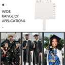 LUOZZY 4 Pcs Sublimation Graduation Fans Blank 2025 Graduation Picture Photo Frame Handheld Fan Shaped Grad 2025 Sublimation Picture Frame