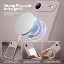 Magnetic for iPhone Air Case, Compatible with MagSafe, [Full Camera Protection][Screen Protector] Silicone Shockproof Protective Phone Case for iPhone 17 Air 6.5", Hazel