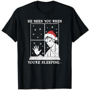 He Sees You When You are Sleeping T-Shirt, Size XL