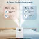 LEVOIT LV600S Smart Warm and Cool Mist Humidifiers for Home Bedroom Large Room, (6L) 753ft Coverage, Quickly & Evenly Humidify Whole House, Easy Top Fill, App & Voice Control - Quiet Sleep Mode