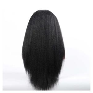 kinky straight wig human hair Long Kinky Straight Wigs For Black Women Black Wigs Straight Hair Wig Synthetic Middle Part Wigs Kinky Afro Wigs