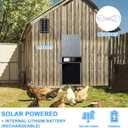 Automatic Chicken Coop Door Solar Powered, LCD Display Automatic Chicken Door with Timer & Light Sensor Mix 4Modes, Aluminum Alloy Chicken Door, Range 20M Remote Control Solar Chicken Coop Door