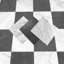 Art3dwallpanels Peel and Stick Floor Tiles 30-Pack 12 x 12 inch, Self Adhesive Waterproof Vinyl Flooring Marble Pattern for Kitchen, Dining Room, Bedrooms, Cover 30 Sq. Ft, Black & White Marble
