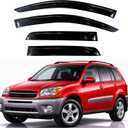 KPY Rain Guards Fit for 2001-2005 Toyota Rav4, Out-Channel Window Visors Vent Wind Deflectors 4PC, Car Accessories for 01-05 Rav4