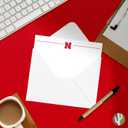 2 x Desert Cactus University of Nebraska 10 Pack Notecards Stationery Cardstock Huskers GBR NU Huskers Includes Envelopes Memo Party Thank You (Notecard 1a)