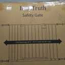 InnoTruth 28.9-45.3" Baby Gate for Stairs, 30" Tall Dog Gate for the House One-Hand Opening, Baby Essencial New Parents Puppy Door,Easy Install Dual Lock Dog Gates for Doorways, Kitchen, Bedroom,Black