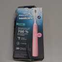 Philips Sonicare 4100 Series Electric Toothbrush - Sonic Toothbrush with Advanced Sonic Technology, Pressure Sensor, Two Intensity Settings, Smartimer & Quadpacer, Deep Pink, Model HX3681/26