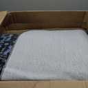 Washable Area Rug - 1/6 Thick - Stain & Water Resistant Non-Slip - Resistant Rug for Living Room, Bedroom, Nursery, Pet & Child Friendly, Vintage Charm Area Rugs (Darkgrey+Bule, 9' x 12')