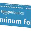 Amazon Basics Aluminum Foil for Cooking, Roasting and Food Wrap, 175 Sq Ft, Pack of 2