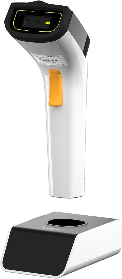 NetumScan Wi-Fi QR Barcode Scanner, Bluetooth Automatic 1D 2D Bar Code Scanner Supports TCP/UDP Network Protocols for Inventory, POS, Computer, Tablet, iPhone, iPad, Android