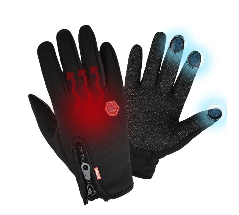 Rosnek Winter Gloves for Men Women, Upgraded Touch Screen Cold Weather Thermal Warm Glove for Running Driving Hiking S