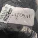 GOKATOSAU Women's Off Shoulder Folded Neck Tiered Ruffle Hem Bodycon Ruched Waist Mini Dress Black, S