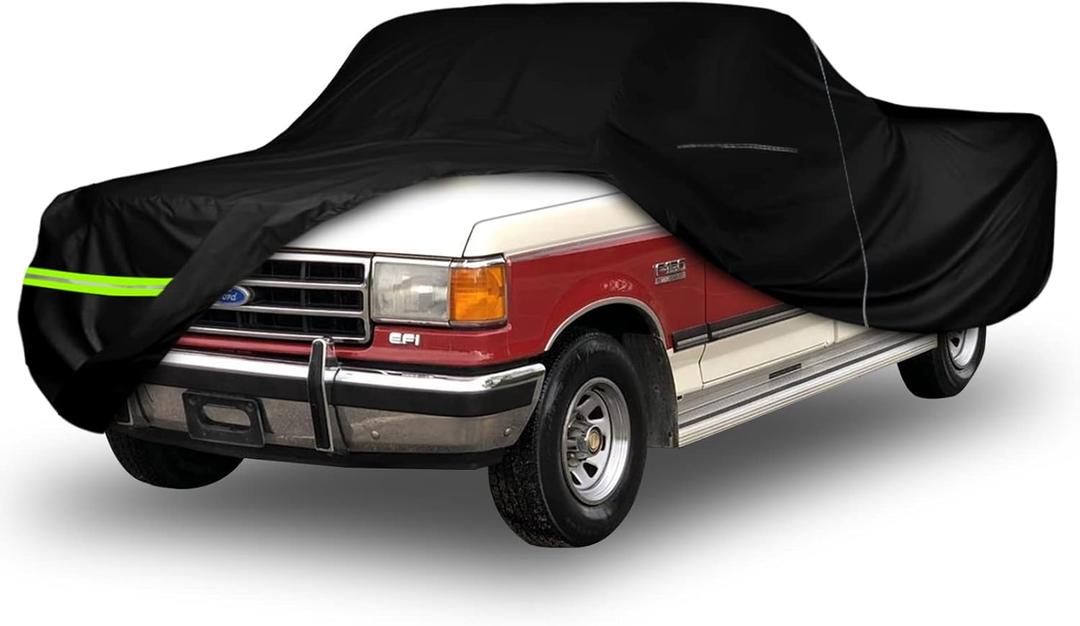 Waterproof Car Cover Replace for Ford F100 1957-1960, F100 F250 1961-1972, F100 F150 F250 1973-1991 2 Door Regular/Standard Cab Short Bed(6.5ft) All Weather Classic Truck Cover for Snow Rain