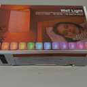 Battery Operated Wall Sconce Set of Two: 10000mAh Wireless Wall Light with Rechargeable Magnetic Bulb - Dimmable Wall Lamp with 7 RGB Colors - Linen Shade Sconces with Remote for Bedroom Living Room (Cream)