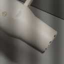 HydroJug Traveler - 40 oz Water Bottle with Handle & Flip Straw - Fits in Cup Holder, Leak Resistant Tumbler-Reusable Insulated Stainless Steel & Rubber Base - Gifts for Women & Men, Cream