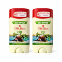 Old Spice Men's Antiperspirant & Deodorant, 24/7 Lasting Freshness, Advanced Sweat & Odor Protection with Skin Conditioners, Invisible Solid, Fiji with Palm Tree Scent, 3.4 oz (Pack of 2)