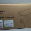 Motherly Haven Baby Bassinet Bedside Sleeper 53"L x 29"W x 63"H, Light Grey, Crib