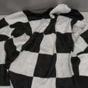 SHENHE Women's Checkered Color Block Oversized Sweater Plaid Crew Neck Drop Shoulder Pullovers Size L