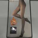 200D Thermal Opaque Winter Tights, Skin-Permeable, Slim Fit (Large-X-Large, Grey)