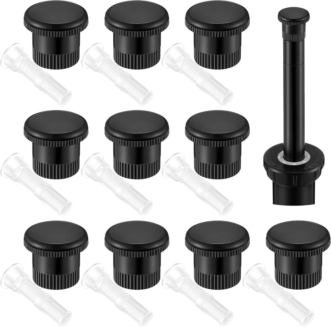 10 Pack Spray Shut Off Nozzle Compatible with Hunter Pro Spray PS Ultra Heads 916400sp, Black