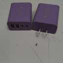 40W USB C Charger Block, 2-Pack 4-Port Type C Fast Charging Brick Dual PD&QC Wall Plug Adapter Power Brick for iPhone 13/14/15/16/17 Pro Max Plus/iPad/Airpods/iwatch/Samsung Galaxy (Purple)