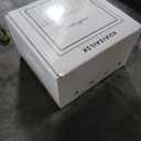 6 Inch Square Shower Drain with Flange,Matte Black，Quadrato Pattern Grate Removable,Food-Grade SUS 304 Stainless Steel，with Hair Strainer