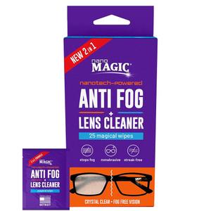 NANO MAGIC 2-IN-1 ANTI FOG & LENS CLEANING WIPES, DESIGNED FOR DELICATE OPTICS