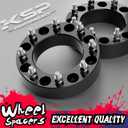 KSP 2 inch 8x180 Wheel Spacers for 2011-2026 Chevy Silverado 2500HD 3500HD GMC Sierra 2500HD 3500HD, 50.8mm 8x180 to 8x180 Forged Lug Centric Wheel Adapters 130mm Center Bore with M14x1.5 Studs