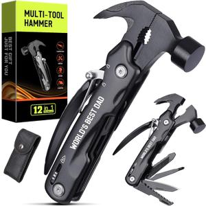 Fathers Day Dad Gifts from Daughter Wife - Gift for Dad, Dads Gift for Fathers Day - Birthday Gift, Christmas Presents for Father, Husband Stepdad, Men - Multitool Hammer from Daughter Son