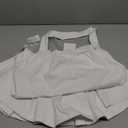 PerZeal Women's 2026 Summer Dress Sleeveless Halter Neck Sundress Backless Flared Short Mini Beach Dress (X-Large, 5872 White)