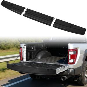 Center Tailgate Spoiler Molding Cap for 2021-2024 Ford F150 / F-150 Lightning Without Flex Step Tailgate, Combined Trunk Tailgate Protector Top Cover for Ford Accessories, 3PCS