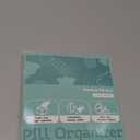 Enlarged Weekly Pill Organizer 7 Day, Daily Pill Box with Never Faded Etched 3D Date Labels, Travel Pill Case with Large Compartment for Medication, Vitamin, Fish Oil, Supplements(Rainbow)