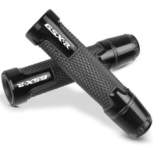 Universal 7/8'' 22mm Motorcycle Powersports Handlebar Grips for SUZIKI GSXR600 750 1000 125 250 300 (Black)