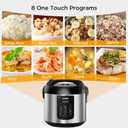 COMFEE' Rice Cooker 10 cup Uncooked/20 cup Cooked, Rice Maker, Steamer, Saute, Steamer and Warmer, 5.2 QT Large Capacity, Brown Rice, Quinoa and Oatmeal, 8 One-Touch Programs