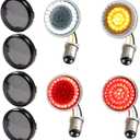 1157 Front Rear LED Turn Signal, 2 Inch Bullet Double Contacts Motorcycle Brake Running Light for Harley Street Glide, Dyna, Sportster 1200, Iron 883, Road King 2020