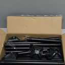 Room Divider Curtain Rod, No Drilling Room Separator for Space Partition Adjustable 4-10ft(H) 28-70inch(W) Heavy Duty Temporary Wall Divider Floor to Ceiling Tension Rod, Black