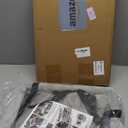 JOEJOY Deluxe Dog Booster Seat with Sturdy Metal Frame and Safety Leash for Small Pets up to 20 lbs - Portable Puppy Dog Car Seat with Thick Cushion and Storage Pockets for Small Dogs (Grey)