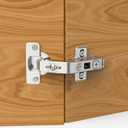 Furniware 2 Pack 1 Pair 135 Degree Lazy Susan Hinges Full Overlay Concealed for Cabinet, Cupboard, Folded Door, Combination with Screws(Regular)