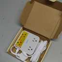 TESSAN Surge Protector Flat Extension Cord 5Ft, Flat Plug Power Strip with 4 Outlets 3 USB Ports (1 USB C), 900 Joules Protection, Multiple Wall Outlet Extender Suitable for Home Office Dorm, Grey