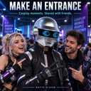 Deluxe Punk Helmet Cosplay Costume Mask for Halloween