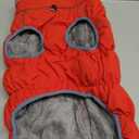 Dog Coat, Warm Dog Winter Coat for Large Dogs, Waterproof Jacket with Harness Built in, Reflective Turtleneck Cold Weather Coats with Zipper,Pet Fleece Vest Snow Jacket, Red L