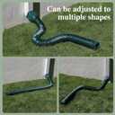 Gutterlix 4 Pack Flexible Gutter Downspout Extensions Extendable from 21" to 67", Downspout Extender Comes with Adapters, Thickened Down spout Drain Extension for Rainwater Drainage(Green)