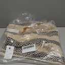 Export House Decorative Throw Pillow Covers 18x18 Set of 2 – Cotton Linen Cushion Covers – Modern Boho Farmhouse Square Accent Pillowcases for Sofa, Couch, Bed & Living Room Home Décor