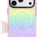 ORNARTO Air Case for iPhone 17 Pro Max Clear | Military-Grade Drop Protection | Camera Control Button | Compatible with MagSafe | Built-in Air Phone Cover - Rose Aurora